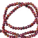 Faceted glass beads 2mm round Multicolour red ab coating